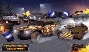 Furioso Carreras de coches muerte de nieve combate screenshot 0