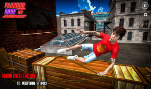 Freestyle Rooftop Parkour Run screenshot 2