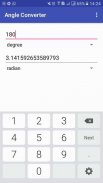 Angle Converter :degree radian gradian mil screenshot 1