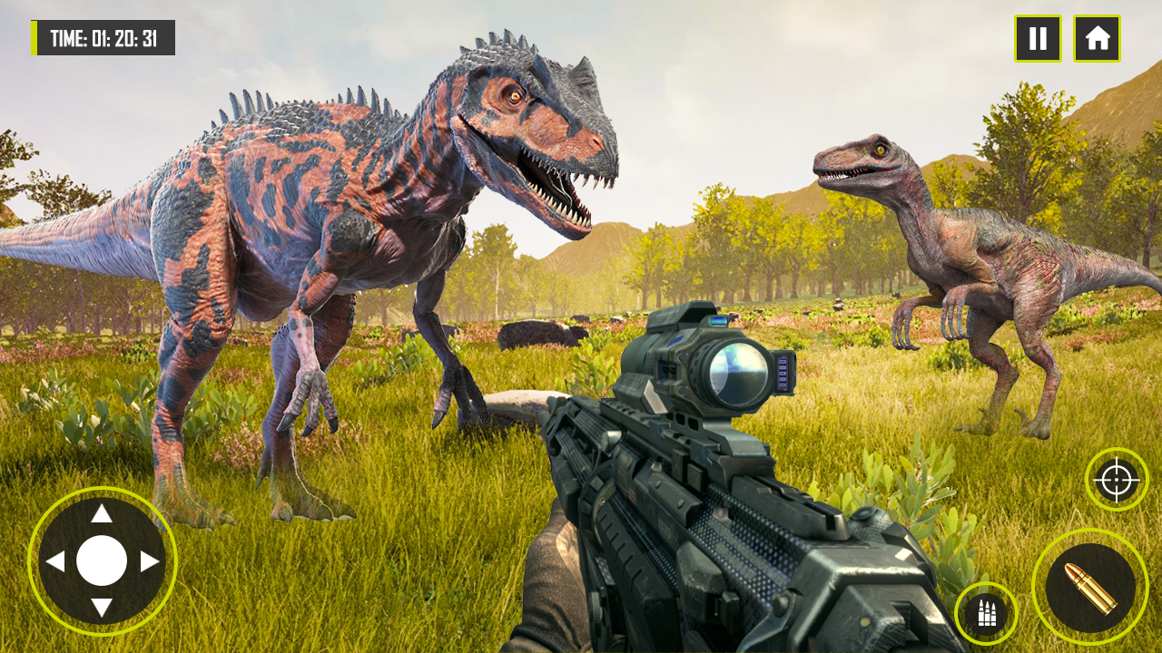 vingança mortal caçador de dinossauros fps jogo - Download do APK para  Android