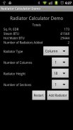 Radiator Calculator Demo screenshot 1