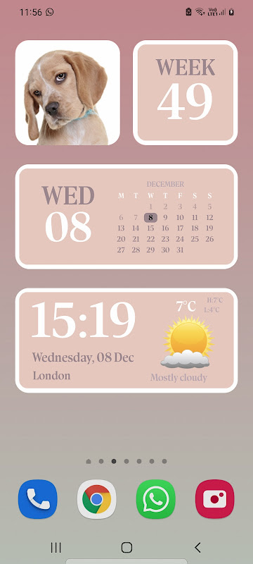 Neon purple - widgetopia homescreen widgets for iPhone / iPad / Android