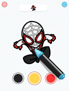 Coloring Paint: ASMR Superhero screenshot 0