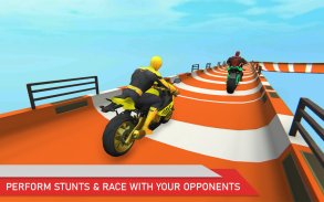 Superhero Bike Stunt Racing - Mega Ramp Games 2021 screenshot 1