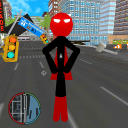 Spider Stickman Rescue Duty : Crime City Battle 3D Icon