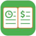 Green Timesheet - shift work log and payroll app Icon