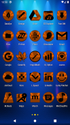 Orange and Black Icon Pack v1.5 👻Free👻 screenshot 21