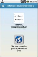 Sistema de ecuaciones 2 inc. screenshot 2