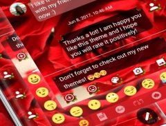 SMS Messages Love Rose Theme screenshot 3