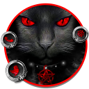 Cool Evil CatTema Latar Hias ikon Icon