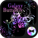 Stylish Tema Galaxy Butterfly Icon