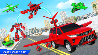 Flying Prado Car Robot Game screenshot 4