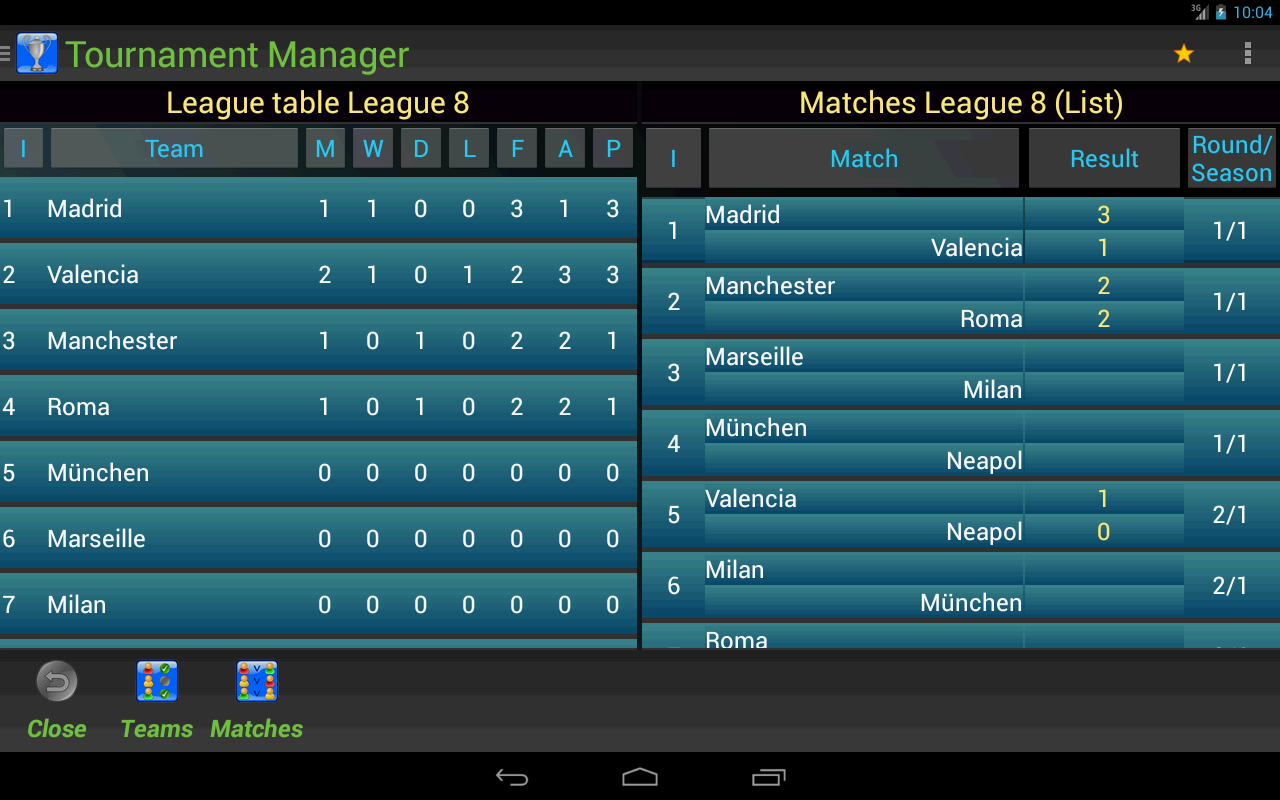 Tournament Manager App - Download