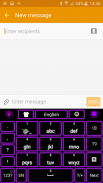 Neon Purple Keyboard 💜 screenshot 3