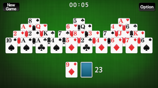 TriPeaks Solitaire card game screenshot 1