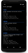 Arch packages screenshot 2