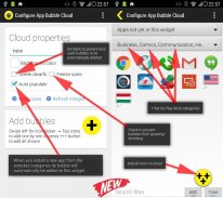 Bubble Cloud Widgets + Folders for phones/tablets screenshot 1