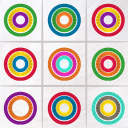 Noughts And Noughts White - New Match Color Rings Icon