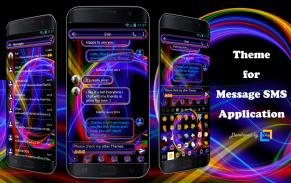 SMS Messages Neon Multi Theme screenshot 0