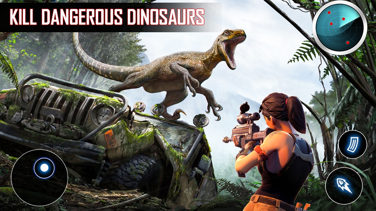Download do APK de Dinossauros da selva caçador fps jogo de tiro para  Android