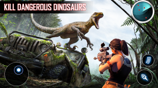 Mortelle, dinosaure, chasseur, vengeur, fps, tireu screenshot 0