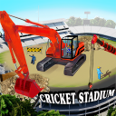 Cricket Stadium Construction Icon