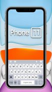 ثيم لوحة المفاتيح White Phone 11 screenshot 1