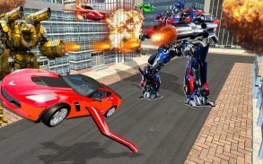 Juego de Flying Robot Car War Transforming screenshot 4