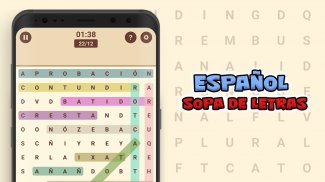 ¡Español! Sopa de letras: Busca palabras screenshot 1