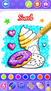 Glitter Ice Cream Coloring screenshot 3