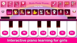 Kids Pink Piano screenshot 1