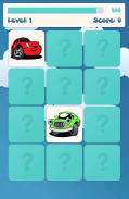बच्चों के लिए कारें स्मृति खेल screenshot 5