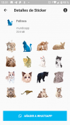 😻 Cats stickers for Whatsapp - WAStickerApps screenshot 2