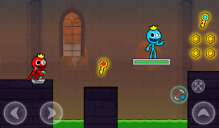 Red and Blue Stickman 2 screenshot 1