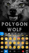 Nouveau thème de clavier Polygon Wolf screenshot 5