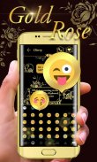 Gold Rose GO Keyboard Theme screenshot 2