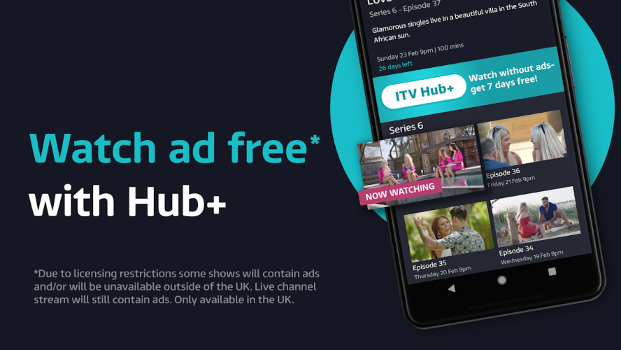ITV Hub: Stream TV on the go screenshot 1