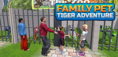 Familia mascota tigre aventura