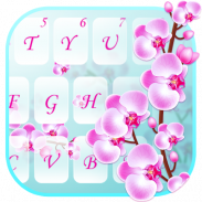 الكيبورد Orchid Flowers screenshot 4