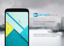 Weather Live Wallpaper: Rain, Snow, Accuweather💧 screenshot 0