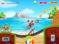 الاطفال دراجة هيل سباق: ألعاب النارية الحرة screenshot 4