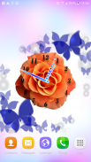 Rose Flower Clock screenshot 3