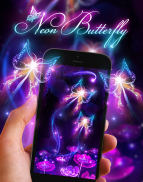 Neon Butterfly Live Wallpaper screenshot 2