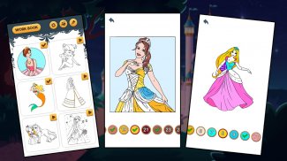 Princess Color by number - Princess Coloring book screenshot 5