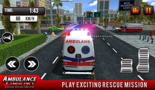 911 Ambulance City Rescue: Juego de conducción de screenshot 6