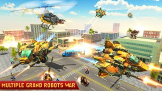 Helicopter Robot Transformation- Robot Games screenshot 7