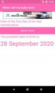 BABY BORN DATE - Calculate the day your baby will born screenshot 1