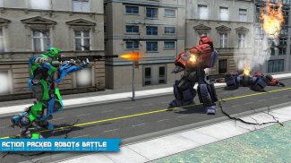 Futuristic Robot Dolphin City Battle - Robot Game screenshot 1