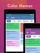 Bloc de notas en color - widget screenshot 2
