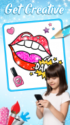 Glitter Lips with Makeup Brush Set coloring Game screenshot 11